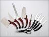 Набор кухонных ножей Contour Pro Knives Контур про 10 в 1 + магнитная рейка