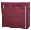 Тканевый складной шкаф для обуви на 2 секции Shoe Cabinet YQF-2266 на 12 полок, двойной шкаф органайзер для хранения обуви