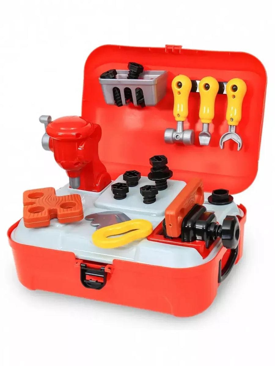 Детский игровой набор инструментов в кейсе 25 предметов Toy Tool Toy, игровой набор для мальчика