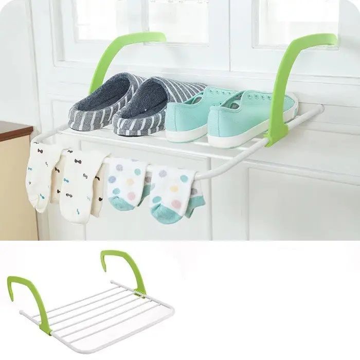 Съемная сушилка для одежды на батарею Fold Clothes Shelf, подвесная сушилка, сушилка для белья