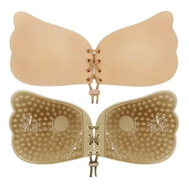 Силиконовый бюстгальтер невидимка fly bra, лифчик флай бра без бретелей с эффектом  push up