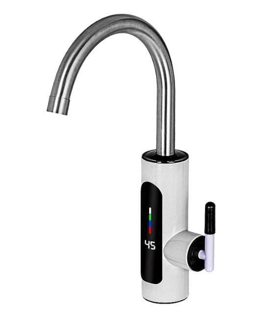 Проточный водонагреватель Delimano RY-022 ХРОМ WATER HEATER с экраном
