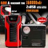Пусковое зарядное устройство для автомобиля Jump Starter M8 с компрессором (16800мАч)