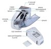 Счетная машинка V31 Professional Аппарат для пересчета денег , портативный легкий универсальный компактный счетчик купюр, работает от двух альтернативных источников питания сеть или батарейки с УФ детектором банкнот