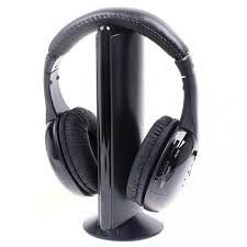 Беспроводные наушники с ФМ-приемником MH2001 5-in-1 Hi-Fi S-XBS Wireless Headphones w/FM