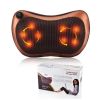 Массажная подушка для спины и шеи Massage Pillow QY-8028, масажер с инфракрасным подогревом Роликовый массажер