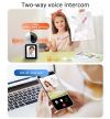 Беспроводная поворотная Камера-Видеоняня с Экраном WIFI C3, Интелектуальная с функцией автоматической слежки, с ночным видением, сигнал тривоги, внутренняя камера видеонаблюдения