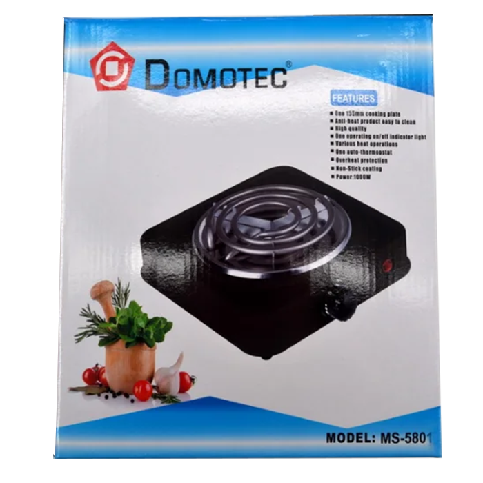 Одноконфорочная электроплита Domotec MS-5801 плита настольная